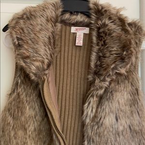 Faux fur vest